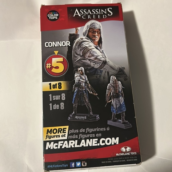 Assassins Creed 7” Action Figure Connor #5 Red Wave Color Tops Collector Edition - Picture 9 of 14